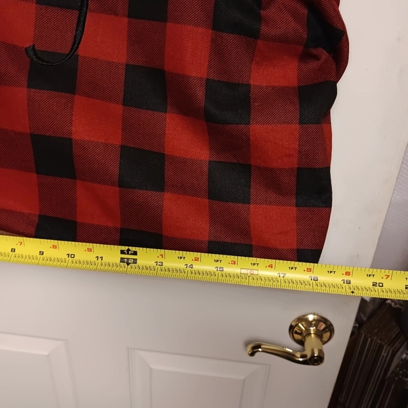 Buffalo Plaid Monogrammed Tote Bag with letter "J" nwnt - Picture 9 of 12